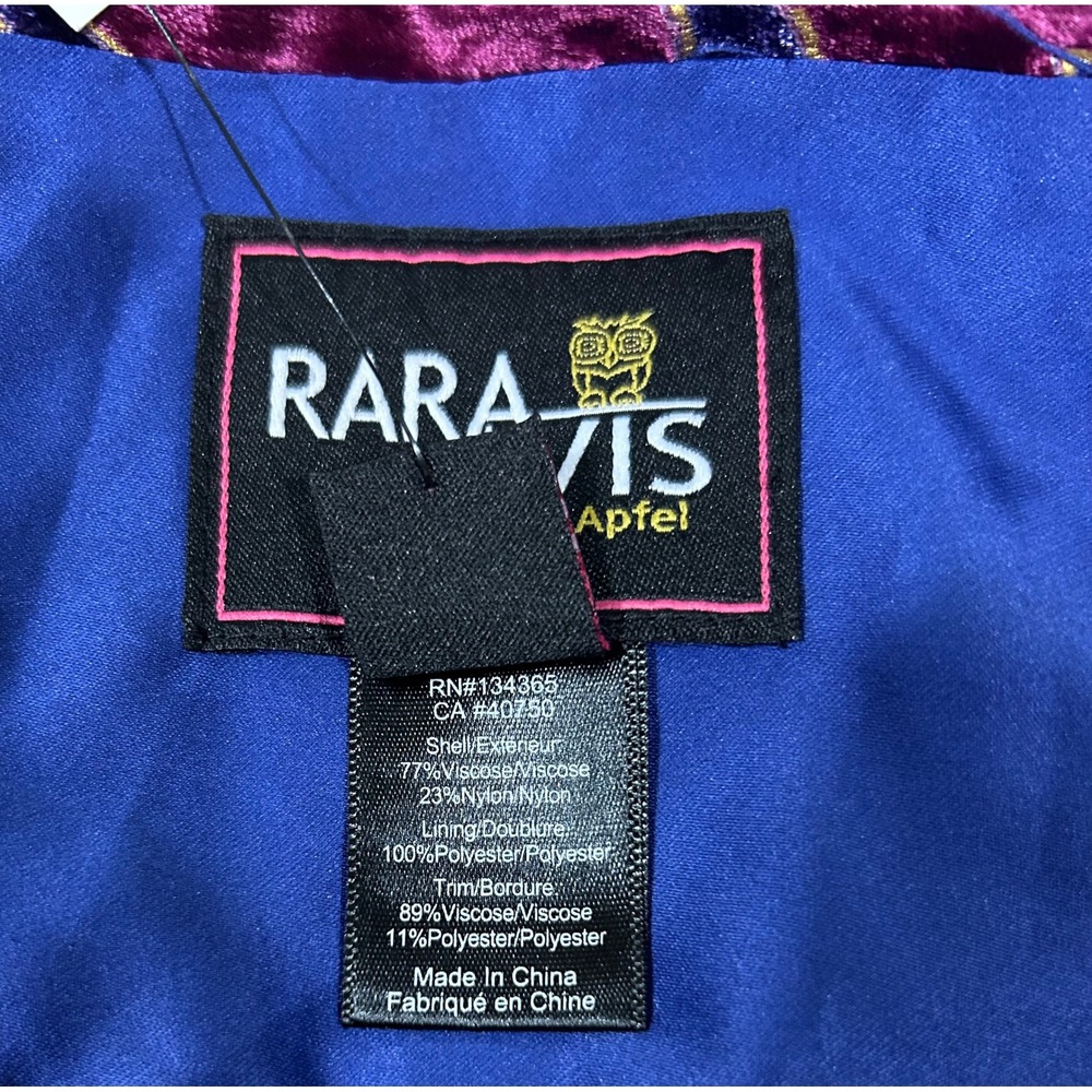 Rara Avis Velvet Piano Shawl Wrap Merllo Baroque Scroll Fringe Iris Apfel NEW - Picture 14 of 16